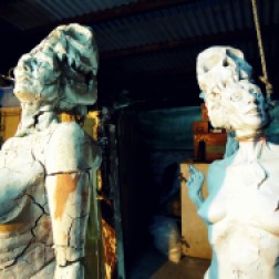decay clay arcilla priming imprimacion lifesize woman sculpture escultura mujer tamañonatural resin resinpolyester resinapolyester skull craneo calavera twins mellizas